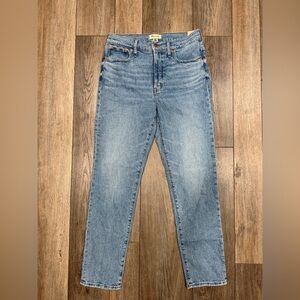 NWT Madewell Women’s The Perfect Vintage Light Wash High-Rise Straight Jeans 30T
